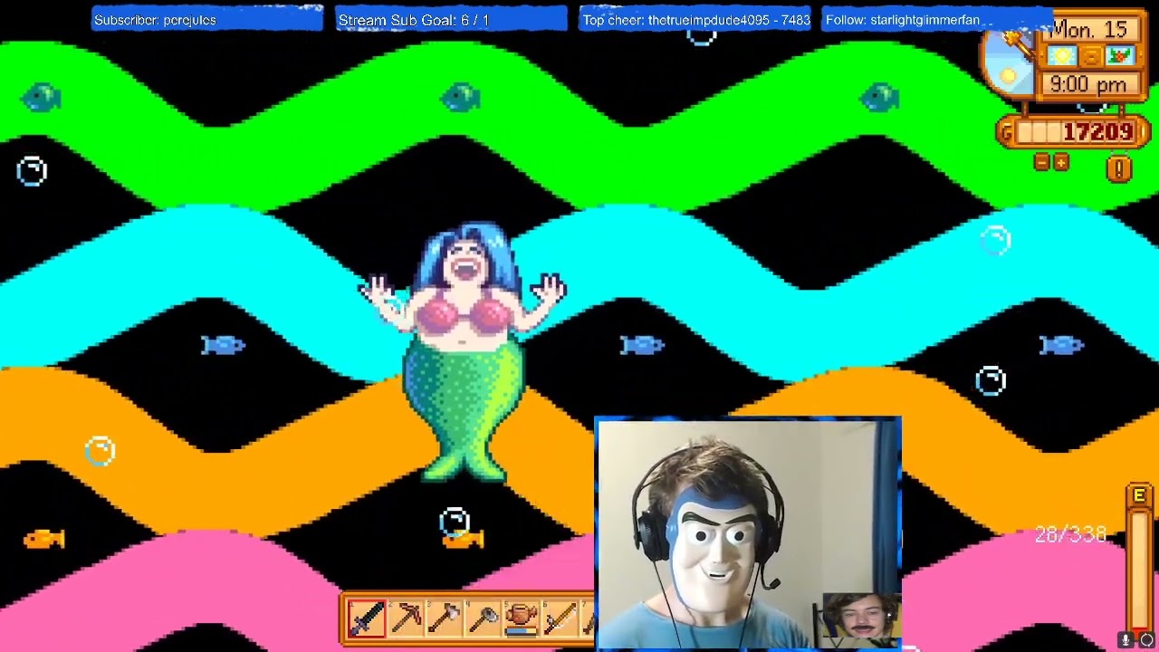 Streamer DANCES to MERMAID SONG from STARDEW! 🤣🤣🕺🎶🎵
