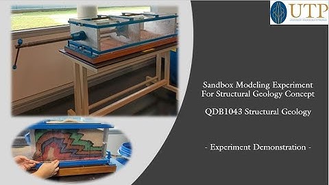 SANDBOX MODELING EXPERIMENT FOR STRUCTURAL GEOLOGY CONCEPT