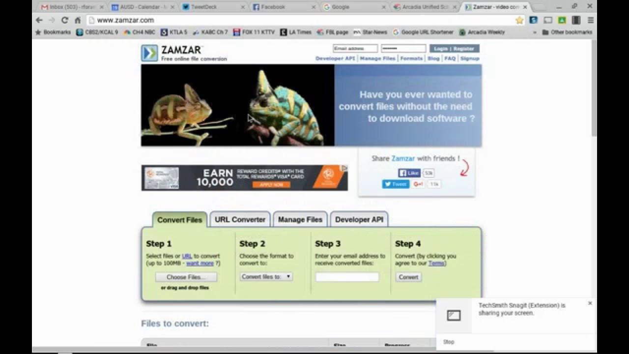 File Conversion Tutorial Word to PDF Zamzar YouTube