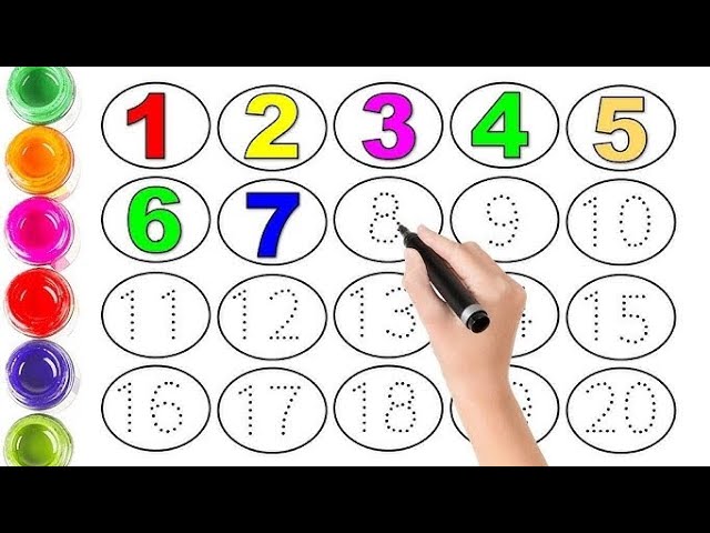 counting 1to20 for kids, numbers song, 1234,12345,learning numbers