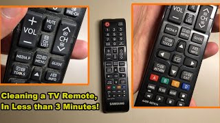 How to Clean Your TV Remote in under 3 minutes