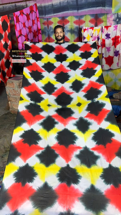 digital print dupatta process dyed #dyed #digitalpainting