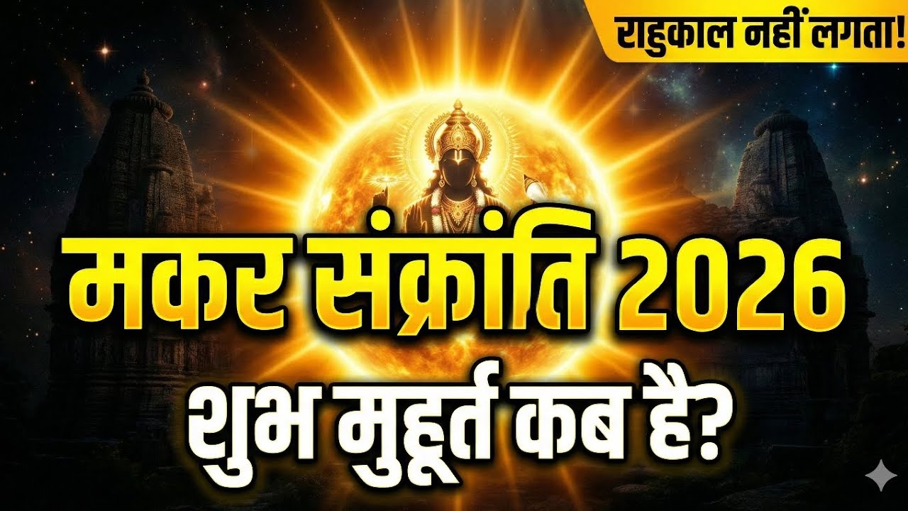 मकर संक्रांति 2026 | शुभ मुहूर्त, पुण्यकाल, अभिजीत मुहूर्त | राहुकाल का सच