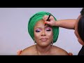 I TRANSFORMED MY  NIGERIAN AUNTIE INTO AN  AFRICAN QUEEN| GELE |#LONDON HAIR AND MAKEUP ARTIST 🇬🇧