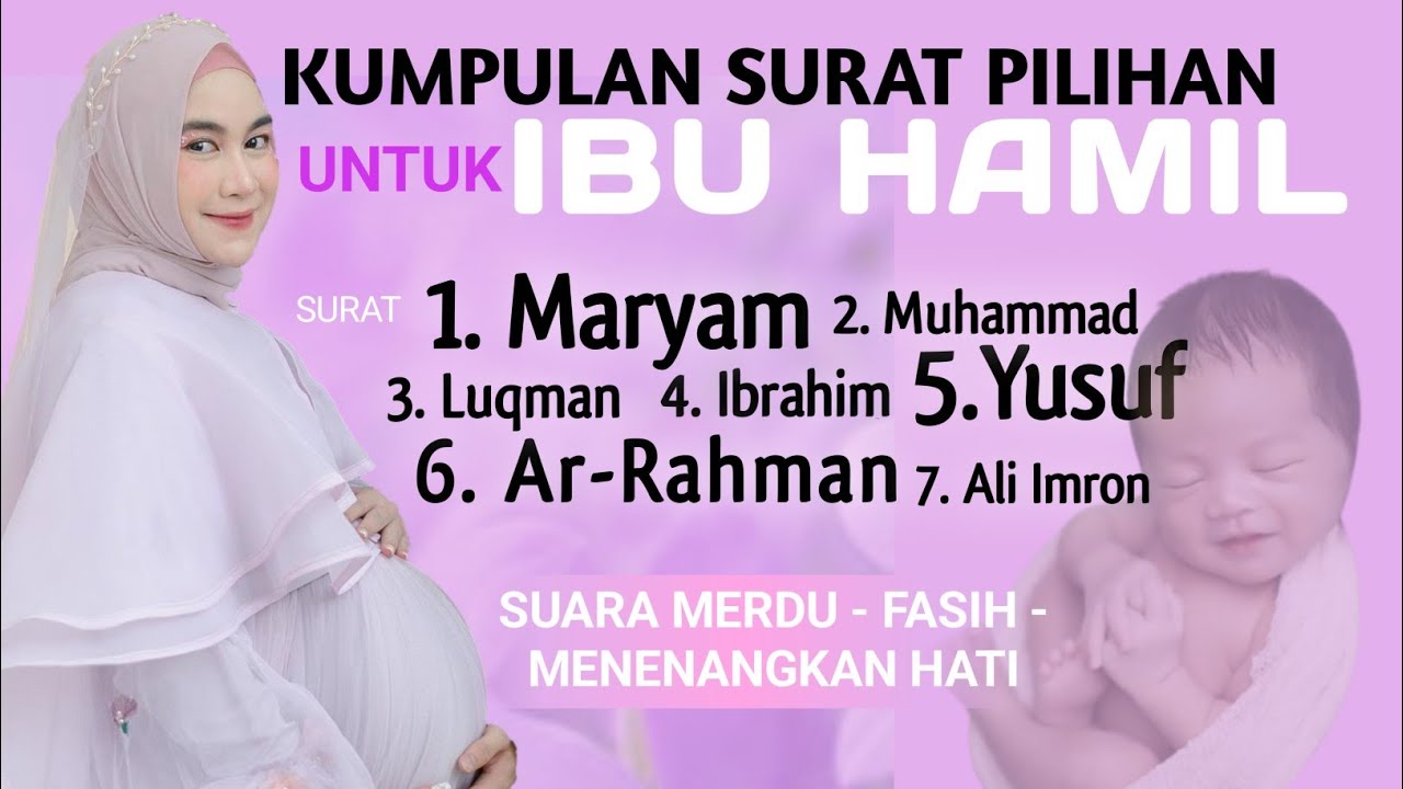 SURAT MARYAM DAN YUSUF Untuk Ibu Hamil Agar Janin Sehat Cerdas Sholeh