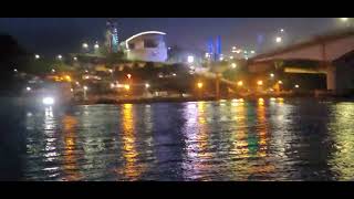 늑도항 야간 뷰 Night view of the ribbed port