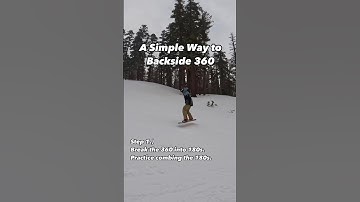 Easy backside 360s #snowboard #snowboarding #howtosnowboard