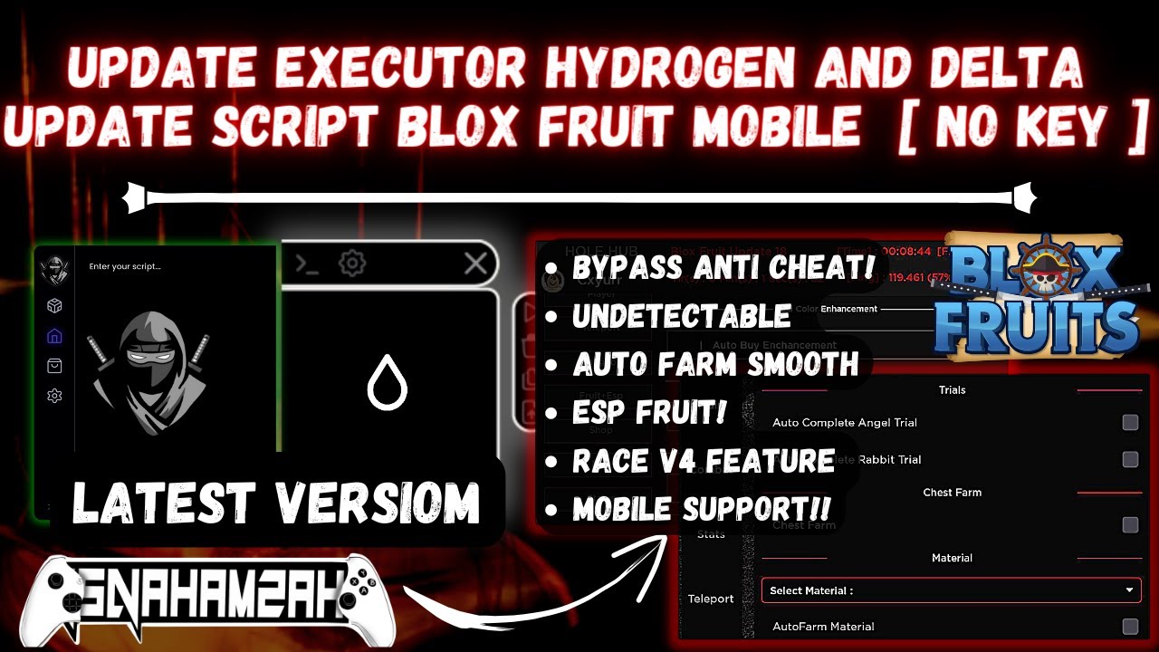 HYDROGEN NEW OP SCRIPT IN BLOXFRUIT NO CRASH NO ERROR!! - BiliBili