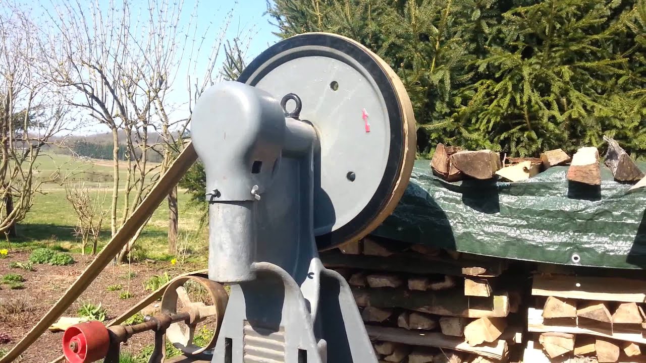 Güldner Standmotor mit historischen Holzspalter !