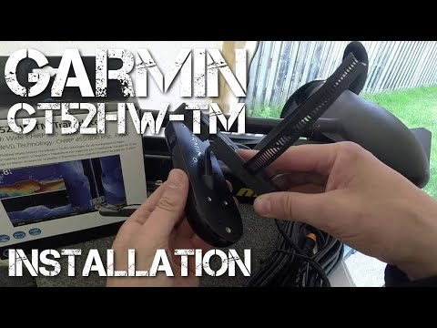 Garmin GT52HW-TM Transducer Installation - Trolling Motor Mount - YouTube