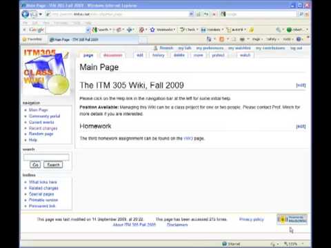 Creating wiki pages in MediaWiki - YouTube