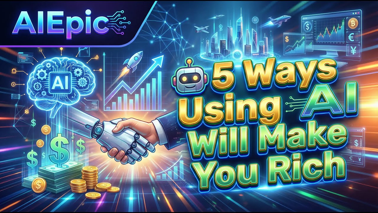 💰🤖 5 Ways Using AI Will Make You Rich (Anyone Can Start Today!)