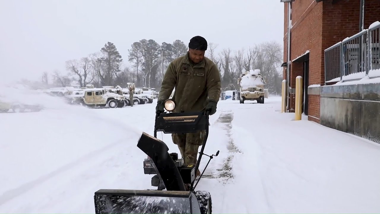 Soldiers Helping During Winter
