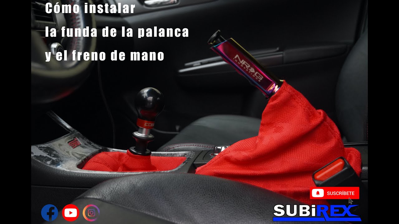 instalar funda de freno mano emergencia STI) - YouTube