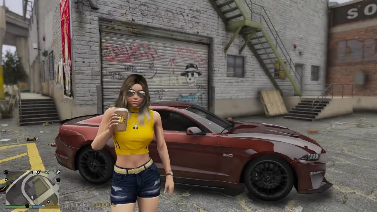 Gta 5 LSPDFR Let's Play As A MPD Bad4SS Female Undercover Cop - Mustang GT Patrol #gta #gta5 #lspdfr