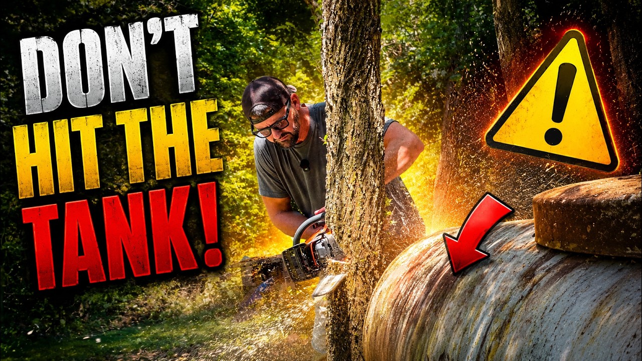 The MOST EXPLOSIVE CHAINSAW CUT!