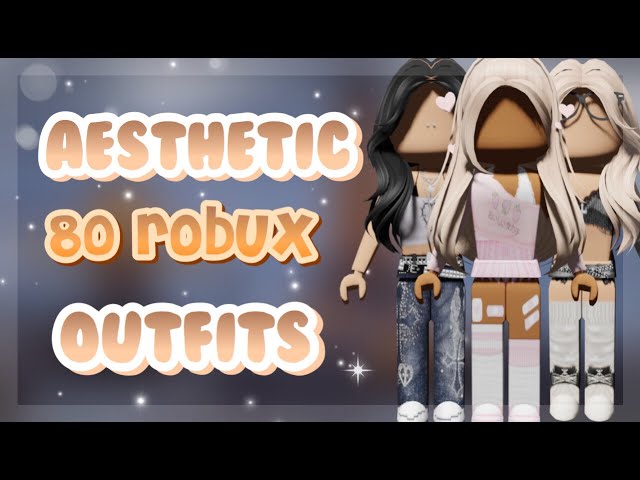 AESTHETIC OUTFITS UNDER 80 ROBUX! 