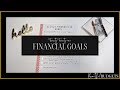 2021 FINANCIAL GOALS | Debt &amp; Savings Goals | Beautiful Budgets