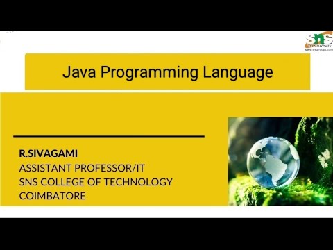 DT-Video|Java Programming Language|SNSINSTITUTIONS