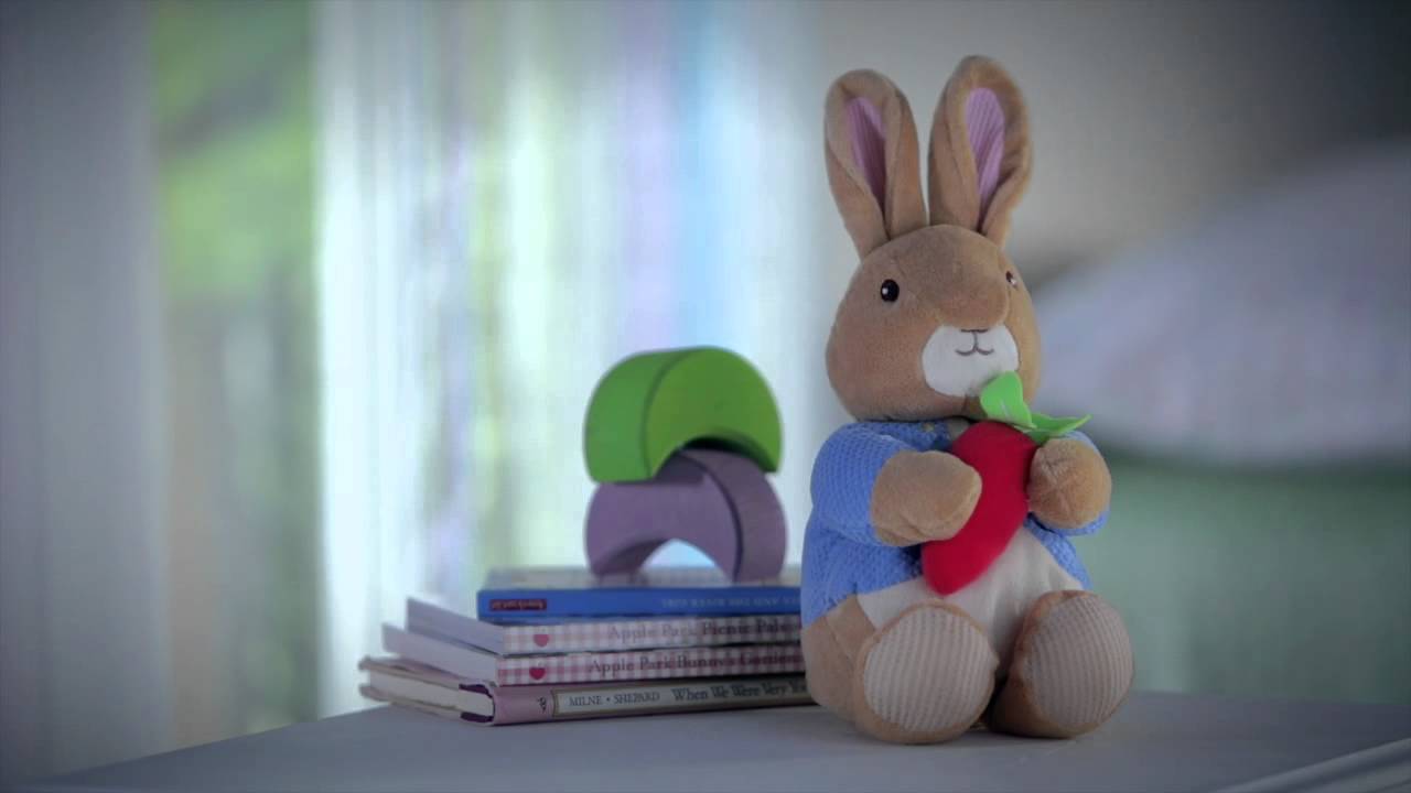 musical peter rabbit soft toy