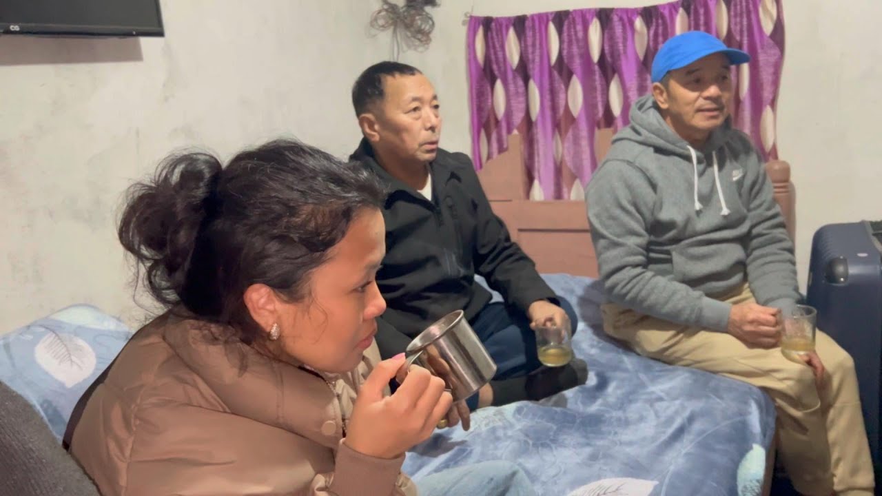 Finally meeting Mama , Maiju , Bhai and Buhari after a long time .