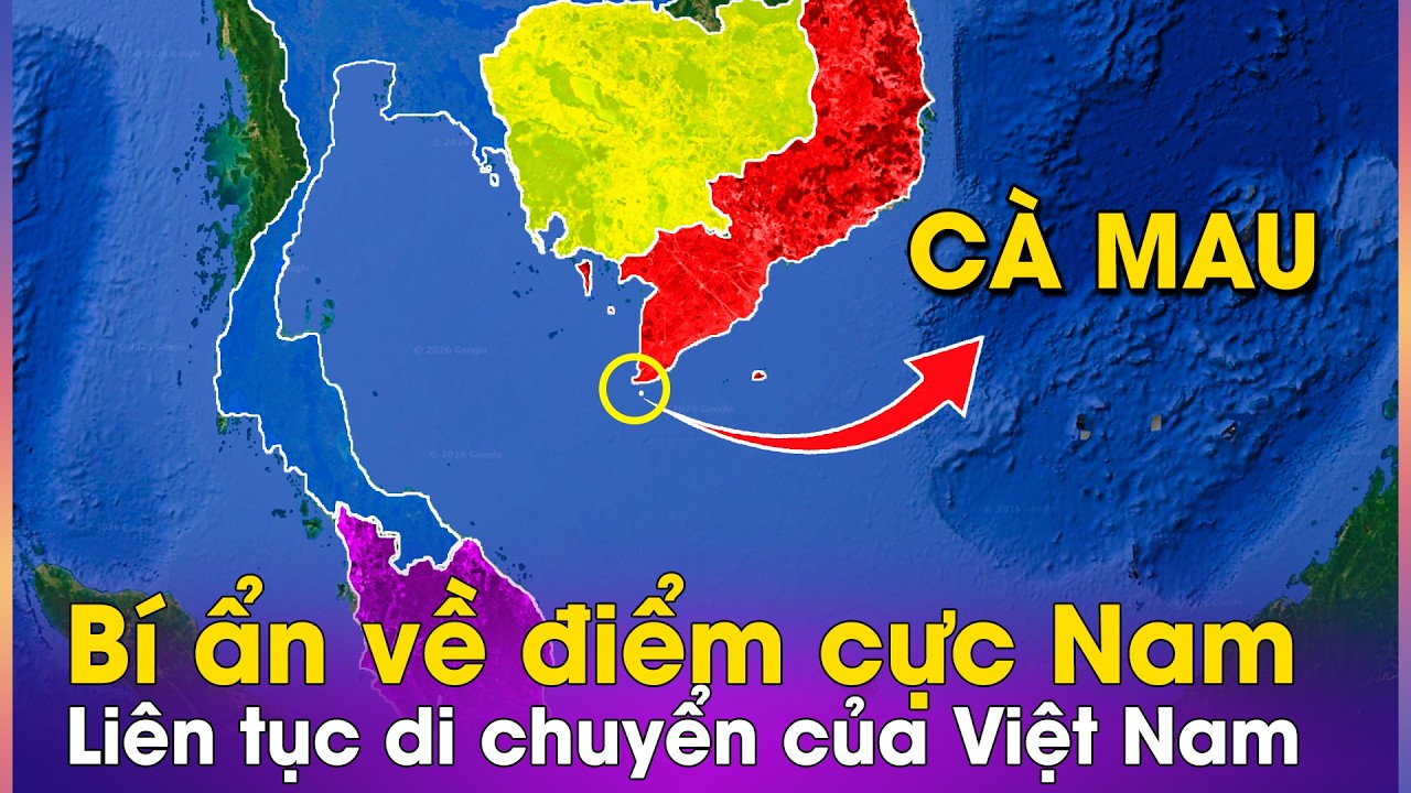 Bí ẩn về điểm cực Nam liên tục di chuyển của Việt Nam