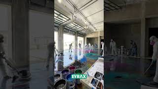 Rainbow Reflective Epoxy Flooring Installation #shorts #satisfying #interiordesign #shortvideo