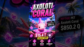 Axoloti coral pet rare pet || free fire craftland || #garenafreefire #shorts #tranding