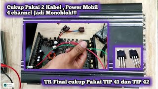 How to Convert a Car Power Amplifier to a Monoblock - CAR POWER AMPLIFIER TO MONOBLOCK POWER | AU...