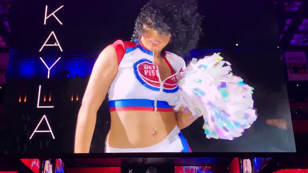 Pistons Dancers 10/23/18 Meet the Dancers Halftime YouTube