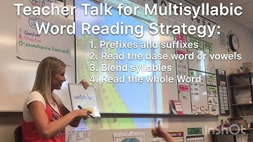 Multisyllabic Word Reading Strategy Video (2nd Grade Text)
