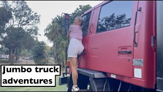 Imbil to Bundy Overland trucking 4x4 DIY caravan