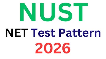 NUST Entry Test Subjects 2026 I NUST NET Latest Subject Weightage 2026 I NUST NET Paper Pattern 2026