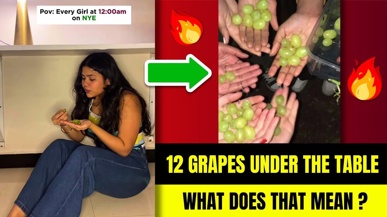 What Is 12 Grapes Under The Table Ritual | 12 Grapes Under The Table