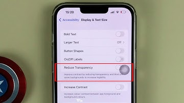 How to enable/disable Reduce Transparency on iPhone 13 Pro Max ios 15