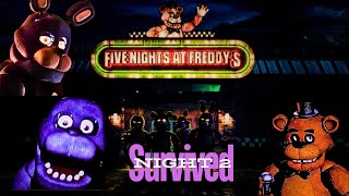 finally I survived the night 2 in five nights at Freddy's 😮 #trending #viral #gameplay #horror #new