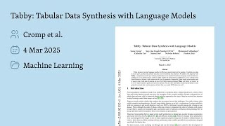 Tabby: Language Models Learn to Synthesize Tabular Data