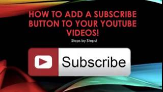 Information How To Add or Create A YouTube Subscribe Annotation Or Link News