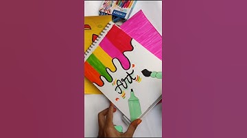 Easy front page idea Art🎨 #shorts #frontpage #assignment #satisfyling #youtubeshorts