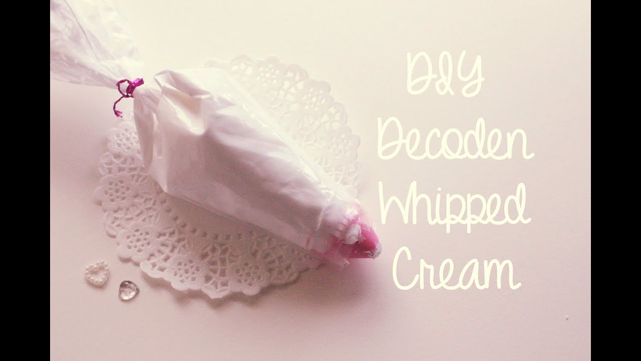 DIY Decoden How-To: Make Your Own 3-Ingredient Whipped Cream Tutorial 