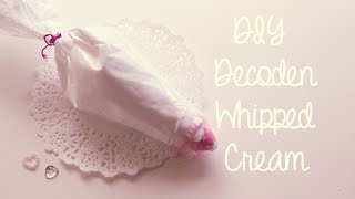 DIY Decoden How-To: Make Your Own 3-Ingredient Whipped Cream Tutorial