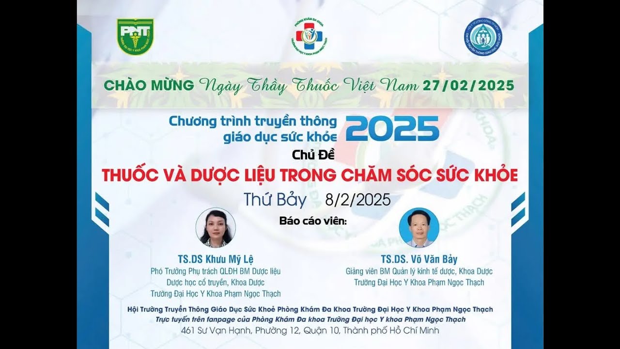 Y Khoa | THUỐC VÀ DƯỢC LIỆU TRONG CHĂM SÓC SỨC KHOẺ | DrBangCR