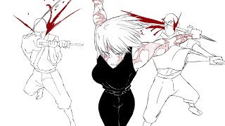 |Maki slaying scene from jjk se-3| Learning Animation - Week 26