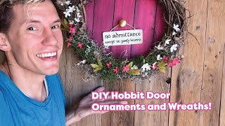 DIY Hobbit Door Ornaments (And Wreath :)