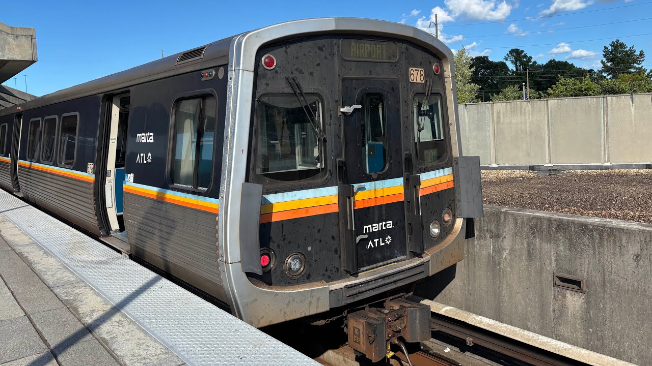 [FULL RIDE] MARTA CQ312 #678 on the Gold line to Airport