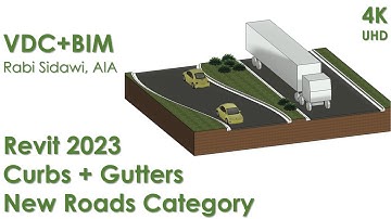 Revit 2023 Curbs Gutters New Roads Category