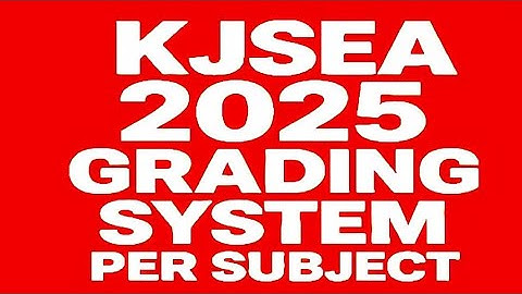 2025 KJSEA GRADING SYSTEM 