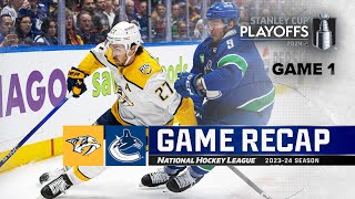 Gm 1: Predators @ Canucks 4\/21 | NHL Highlights | 2024 Stanley Cup Playoffs