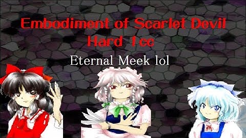 Touhou 6: The Embodiment of Scarlet Devil - Hard 1cc (Reimu B)