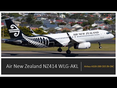 Scenic landing at Auckland Airport